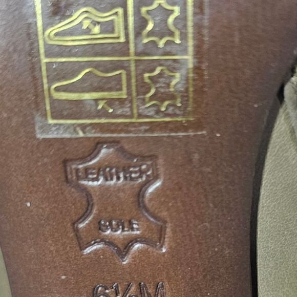 TORY BURCH Faye Olive Leather Knee High Boots - Size 6 1/2 - Picture 11 of 11